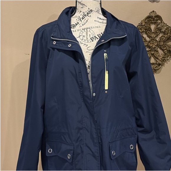 **IZOD Jacket Zip Closure Drawstring Waist Versatile Lightweight Front Pockets L - Picture 4 of 13